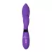 Фиолетовый вибратор Gina с клиторальным отростком - 20 см фиолетовый 