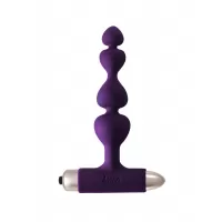 Фиолетовая анальная вибропробка-елочка New Edition Excellence - 15 см фиолетовый 