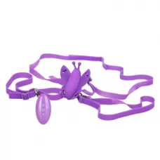 Фиолетовая вибробабочка на ремешках Silicone Remote Venus Butterfly фиолетовый 