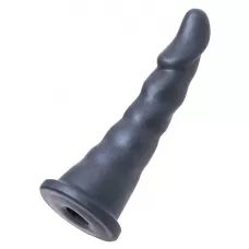Черная насадка для страпона Axel - 17,5 см черный 