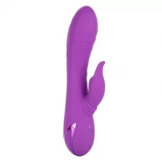Фиолетовый вибратор-кролик Valley Vamp - 21,5 см фиолетовый 