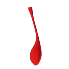 Красный вагинальный шарик METIS на шнурке с кристаллом красный 