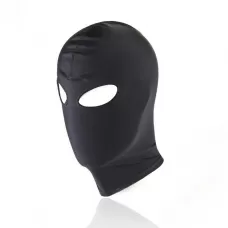 Черный текстильный шлем с прорезью для глаз черный 
