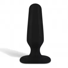 Черный анальный плаг из силикона Seamless Silicone Butt Plug - 7,5 см черный 