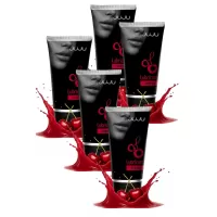 Набор из 5 съедобных лубрикантов JUJU со вкусом вишни  