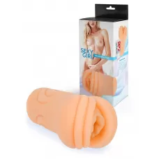 Телесный мастурбатор-вагина с рельефом на поверхности телесный Телесный мастурбатор-вагина с рельефом на поверхности телесный