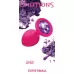 Малая розовая анальная пробка Emotions Cutie Small с фиолетовым кристаллом - 7,5 см фиолетовый 