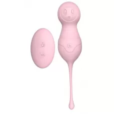 Нежно-розовые вагинальные шарики VAVA с пультом ДУ нежно-розовый 