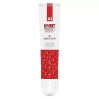 Стимулирующий клиторальный гель со вкусом клубники JO Sweet Berry Heat - 10 мл  