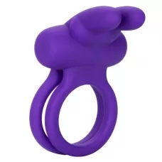 Фиолетовое двойное эрекционное кольцо Silicone Rechargeable Dual Rockin Rabbit фиолетовый 