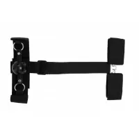 Набор черных строп для фиксации с кляпом-шариком черный 