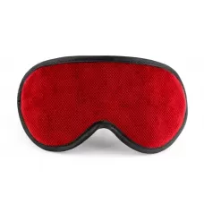 Красная сплошная маска на резиночке с черной окантовкой красный с черным 