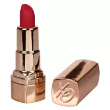 Золотистый вибратор-помада с красным мягким кончиком Hide   Play Rechargeable Lipstick золотистый 