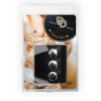 Широкое лассо-утяжка на пенис с металлическими кнопками черный 