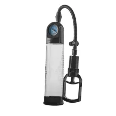 Прозрачная вакуумная помпа с манометром Deluxe Penis Pump прозрачный 