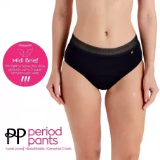 Менструальные трусы-брифы Period Pants черный M