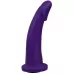 Фиолетовая гладкая изогнутая насадка-плаг - 14,7 см фиолетовый 