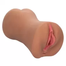 Двусторонний мастурбатор Dual Entry Pussy   Ass - вагина и попка коричневый 