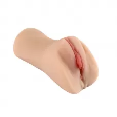 Телесный мастурбатор-вагина с пышными половыми губами телесный 
