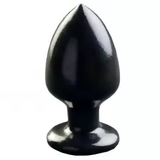 Черная большая анальная пробка MAGNUM 10 - 14,5 см черный 