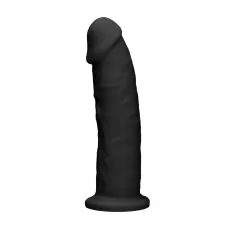 Черный фаллоимитатор Silicone Dildo Without Balls - 22,8 см черный 