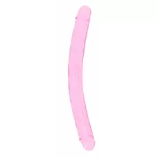 Розовый двусторонний фаллоимитатор - 45 см розовый 