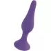 Фиолетовая анальная втулка Silcone Purple Plug Extra Large - 15,5 см фиолетовый 