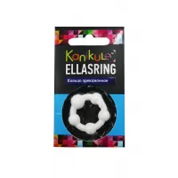 Цветное эрекционное кольцо с шариками Ellasring разноцветный 