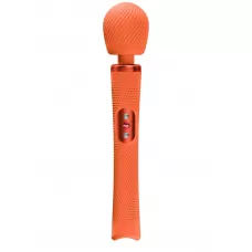 Оранжевый жезловый вибромассажер Vim Vibrating Wand - 31,3 см оранжевый 