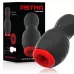 Черно-красный мастурбатор с вибрацией и всасыванием черный с красным 