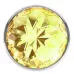 Большая серебристая анальная пробка Diamond Yellow Sparkle Large с жёлтым кристаллом - 8 см желтый 