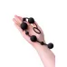 Черная анальная цепочка A-toys с шариками - 35,9 см черный 