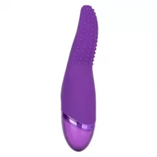 Фиолетовый вибромассажер Aura Tickler с шишечками - 17,25 см фиолетовый 