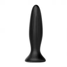 Черная анальная вибропробка Mr Play - 12,8 см черный 