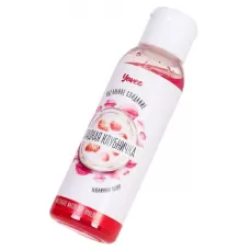 Массажное масло для поцелуев «Сладкая клубничка» с ароматом клубничного йогурта - 100 мл  