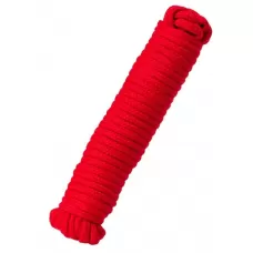 Красная текстильная веревка для бондажа - 1 м красный 