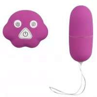 Фиолетовое виброяйцо с пультом управления вибрацией фиолетовый 