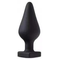 Черная анальная пробка с основанием-сердечком Fuck Me Butt Plug - 7,5 см черный 