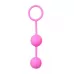 Розовые вагинальные шарики с ребрышками Roze Love Balls розовый 