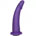 Фиолетовая гладкая изогнутая насадка-плаг - 17 см фиолетовый 