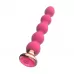 Розовый вибратор-ёлочка Mini Vibrator с пультом ДУ - 19 см розовый 
