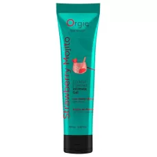 Съедобный интимный гель Orgie Lube Tube Cocktail Strawberry Mojito - 100 мл  