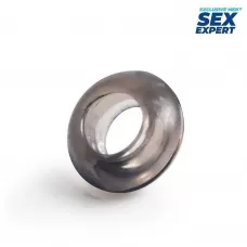 Дымчатое круглое эрекционное кольцо-пончик дымчатый 
