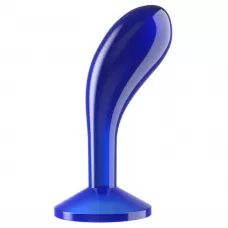 Синяя анальная втулка Flawless Clear Prostate Plug 6.0 - 15 см синий 
