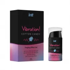 Жидкий вибратор Vibration Cotton Candy с ароматом сахарной ваты - 15 мл  