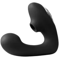 Черный вибратор Greedy Girl Duet черный 