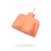 Оранжевая сувенирная свеча «Женский силуэт оранжевый 