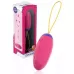 Розовое виброяйцо с функцией постукивания и управлением через приложение розовый 