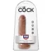 Фаллоимитатор-мулат с мошонкой 7  Cock with Balls - 19,4 см кофейный 