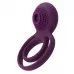 Фиолетовое эрекционное виброкольцо Tammy с подхватом мошонки фиолетовый 